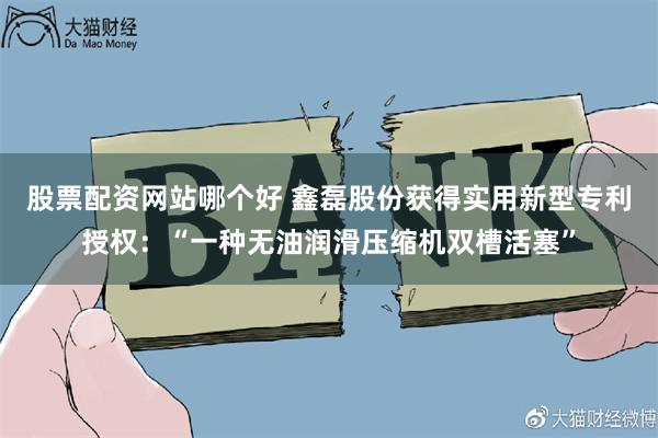 股票配资网站哪个好 鑫磊股份获得实用新型专利授权：“一种无油润滑压缩机双槽活塞”