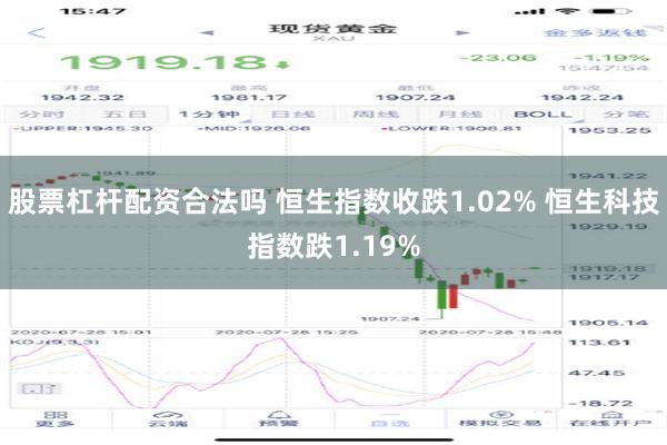 股票杠杆配资合法吗 恒生指数收跌1.02% 恒生科技指数跌1.19%